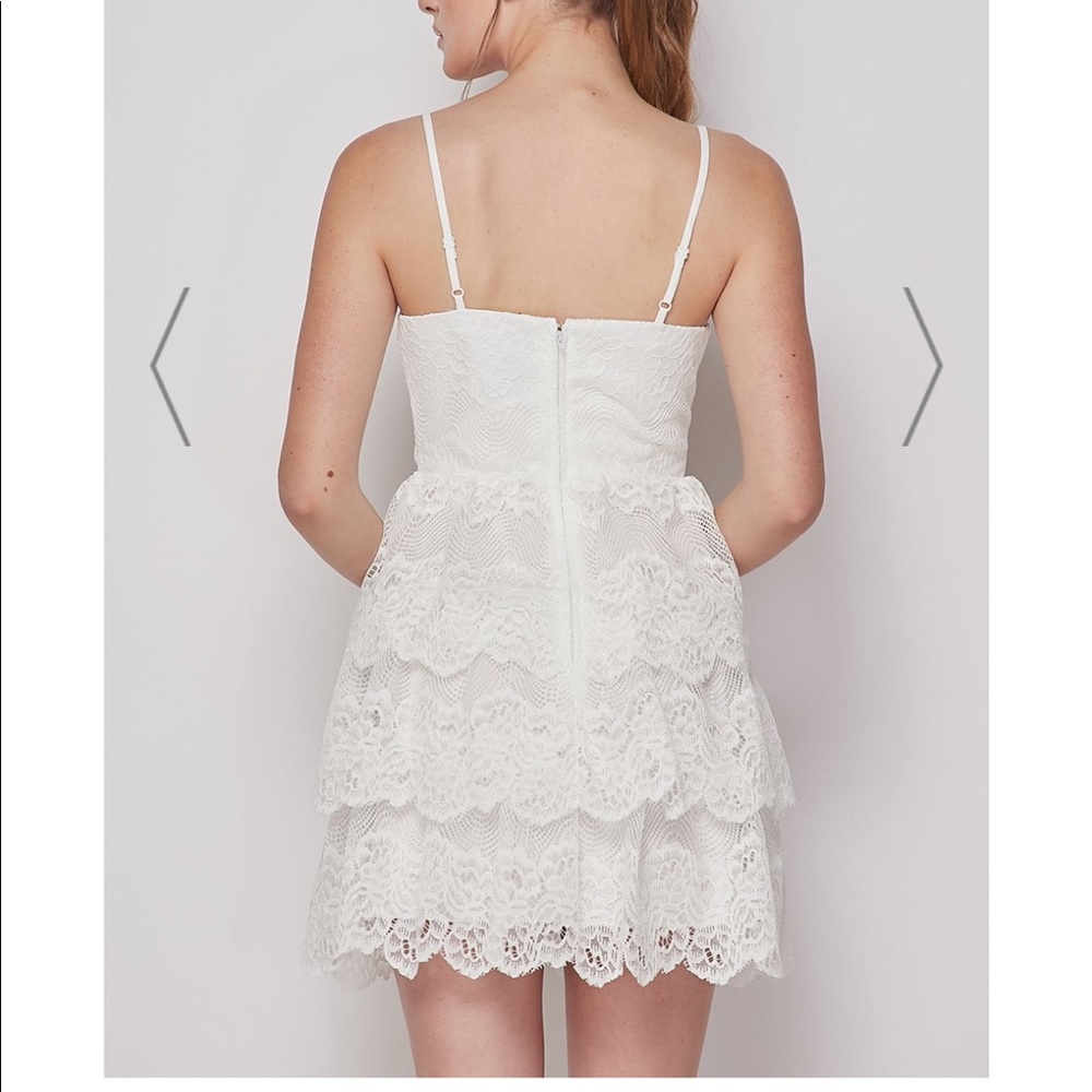 Tiered Lace Fit and Flare Skater Dress - Picture 6 of 6